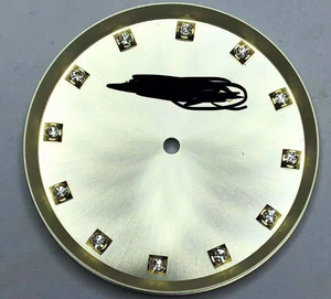 Tùy chỉnh đồng hồ quay số với thiết lập Kim cương/đá chủ chaton chèn trồng Zircon kích cỡ khác nhau hình dạng có sẵn - Product Image 4