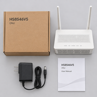 Terminal de réseau optique / routeur fibre optique HS8546V5 FTTH XPON ONU d'occasion, Wi-Fi double bande, 4GE, EPON/GPON