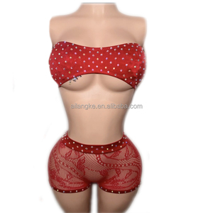 Vente chaude aux États-Unis Pussy Club Taille unique Élastique Exotique Vêtements de danse Stripper Outfit Designer - Product Image 2