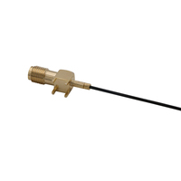 Connecteur SMA femelle à angle droit 4 broches pour montage sur circuit imprimé vers câble coaxial RF mâle IPEX MHF1 50 Ohm 0-3GHz pour module WiFi GPS