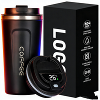 Thermos numérique en acier inoxydable LingHui, tasse à café de voyage, affichage de la température LED, double paroi isolée sous vide, bouteille d'eau pour la salle de sport