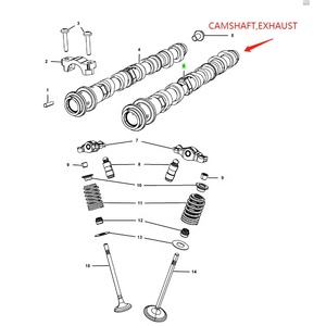 05184377AH エンジン左側排気カムシャフト（2011-2024年式 ダッジ1500ピックアップ、クライスラー300 3.6L用） 05184377AE 05184377AF 05184377 - Product Image 6