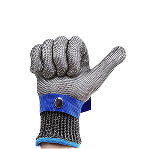 Gants d'abattage de <span class=keywords><strong>cuisine</strong></span> tricotés en acier <span class=keywords><strong>anti</strong></span>-<span class=keywords><strong>coupure</strong></span> de niveau 9 haute performance - Product Image 3