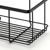 Étagère de douche télescopique adhésive en laiton et aluminium, sans perçage, pour granit, avec organiseur mural en pierre chromé pour rangement de salle de bain