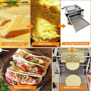Máquina Multifuncional para Hacer <span class=keywords><strong>Tacos</strong></span> y Tortillas de Maíz de Forma Redonda Mexicana, 5-20 cm, 100 Piezas/min, Ecológica - Product Image 6