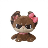 Peluche chat mignon, adorable poupée chaton, coussin câlin pour compagnon de sommeil, cadeau d'anniversaire parfait pour unisexe