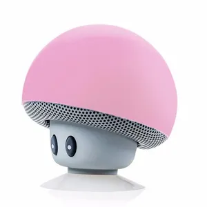 廉价定制可爱迷你音乐硅胶多功能无线扬声器便携式户外蘑菇BT扬声器