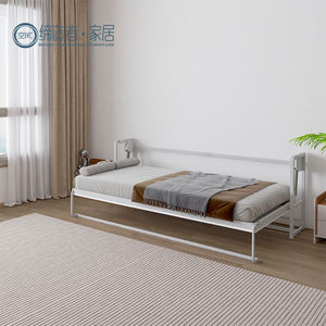 Precio de fábrica, Material metálico, cama Murphy, ahorro de espacio, muebles de pared, cama plegable individual, tipo Horizontal, Kit de herrajes para cama de pared - Product Image 1