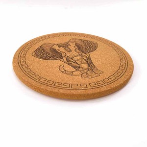 Sous-plats ronds <span class=keywords><strong>en</strong></span> <span class=keywords><strong>liège</strong></span> multifonctionnels résistants à la chaleur pour plats chauds, assiettes et comptoirs de cuisine - Product Image 2