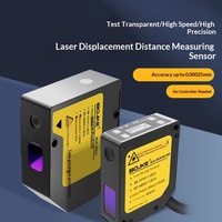 Capteur de déplacement laser de nouvelle technologie, répétabilité de 10 μm, analogique RS-485, capteur de mesure de distance laser longue portée