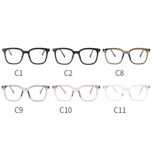 PSTY7113HL moda coreano rivetto Tr90 blu luce occhiali per donna classici CP braccia interne quadrate occhiali ottici per gli uomini