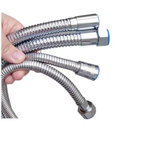 Manguera de ducha de acero inoxidable de 1/2 pulgada, tubo flexible y engrosado para conexión de salida de alto flujo - Product Image 2