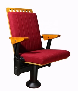 Складная Мебель для конференц-зала, кинотеатра, стул с блокнотом для письма, классическое церковное кресло, деревянная панель, используется для аудитории - Product Image 3