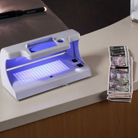Compteur de billets mini 09A avec détecteur UV et filigrane pour la détection des faux billets, détecteur de devises