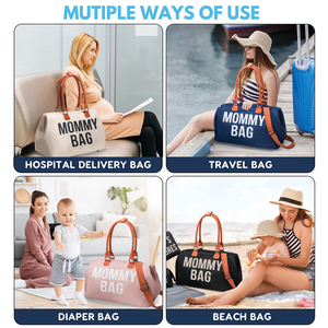 <span class=keywords><strong>Bolso</strong></span> de viaje impermeable para cambio de pañales, bolsa <span class=keywords><strong>azul</strong></span> para pañales de bebé, mochila con almohadilla cambiante, novedad - Product Image 6