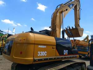 รถขุดไฮดรอลิกตีนตะขาบ Caterpillar CAT 330C มือสอง ระบบไฮดรอลิกเดิมๆ ชั่วโมงการทำงานต่ำ ประสิทธิภาพเสถียร - Product Image 2