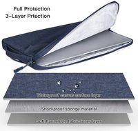 Étui pour ordinateur portable imperméable, housse de protection antichoc pour ordinateur portable, sacoche de transport pour ordinateur portable