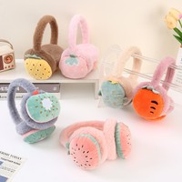 Groothandel Schattige Fruit Oorwarmers Zachte Pluche Oorwarmers 3D Fruit Designs Meerdere Stijlen Pluizige Oorbeschermers Kinderen Volwassenen Wintermode