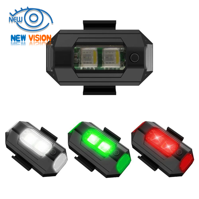 USB Charging Interface Drone Flash Strobe Decoration Lights Strong Light Transmission and Clear Night Flight Searchlight