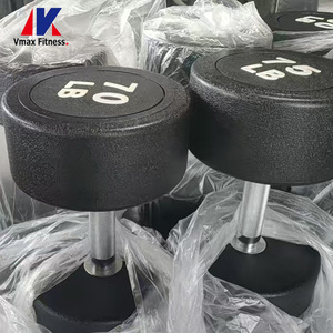Haltères <span class=keywords><strong>de</strong></span> <span class=keywords><strong>musculation</strong></span> commerciaux 5-110 LB (20 KG) pour salle <span class=keywords><strong>de</strong></span> sport, haltères en caoutchouc ronds pour <span class=keywords><strong>fitness</strong></span> et <span class=keywords><strong>musculation</strong></span> - Product Image 5