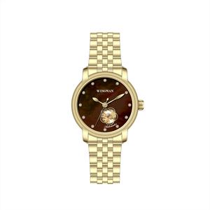 Montre-bracelet mécanique pour femme en acier inoxydable, nouvelle conception 2020, vente en gros, personnalisable, haute qualité, étanche - Product Image 4