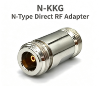 Adaptateur coaxial RF de type N haute précision N-KKG1 avec contact plaqué or, connecteur droit pour stations de base 5G et tests