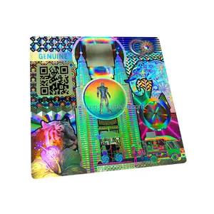 New arrival high quality ant-counterfeit security 3D hologram sticker Holographic label customized logo printing