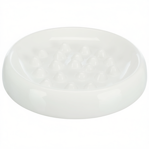 Tazón de Alimentación Lenta de 0.25 L, Diámetro 18 cm, Blanco, Plato para Perros y Gatos - Product Image 2