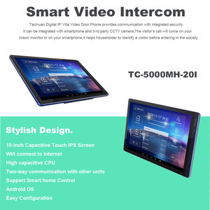 Caméra de <span class=keywords><strong>surveillance</strong></span> à domicile, 10 pouces, wi-fi, sonnette vidéo, écran IPS tactile, pour porte de villa, livraison gratuite - Product Image 3
