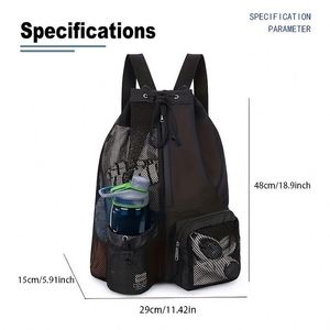 Wholesale Custom Drawstring <b>Bags</b> with Logo Oxford Waterproof Drawstring Backpack Multi-pocket Sports Draw <b>String</b> <b>Bag</b> for Man - Product Image 4