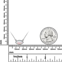 Fabricant professionnel de pierres précieuses opale synthétique en argent Sterling 925 10mm coupe marquise opale blanche pendentif collier pour femmes
