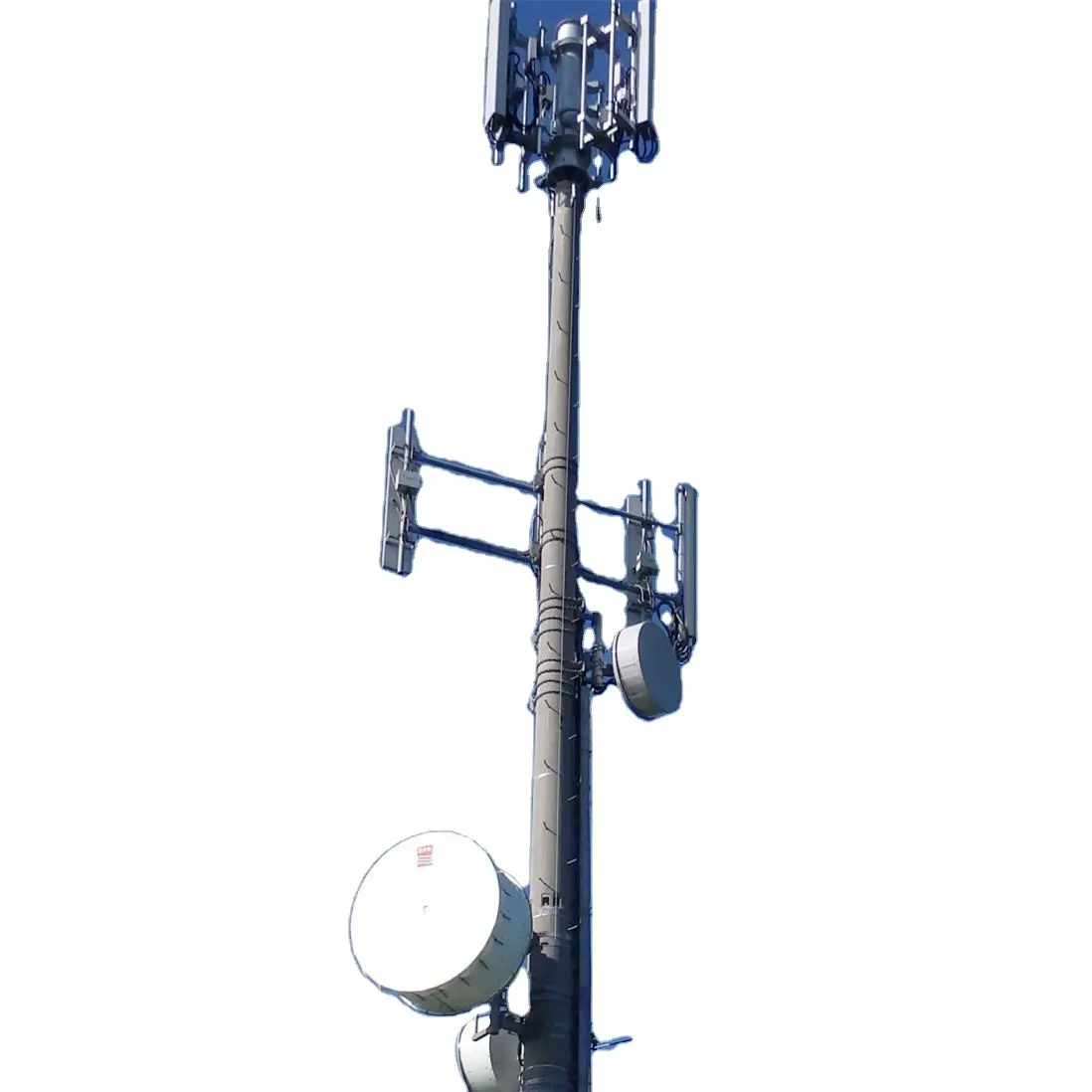 Mạ Kẽm Nhúng Nóng Tự Hỗ Trợ 5Km Wifi Gsm Điện Thoại Vệ Tinh Sóng Vô Tuyến Ăng-ten Tháp Mạng