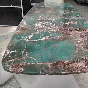 Nouvelle <span class=keywords><strong>dalle</strong></span> de comptoir en pierre de marbre Quartzite vert royal pour carrelage mural intérieur - Product Image 5