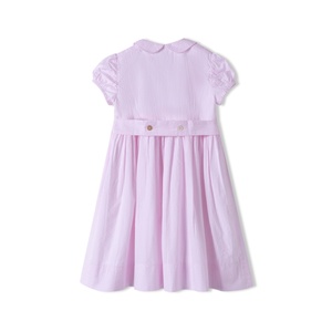 <span class=keywords><strong>Vestido</strong></span> <span class=keywords><strong>de</strong></span> Verano para Niñas Pequeñas, <span class=keywords><strong>de</strong></span> Algodón a Rayas, Transpirable, Largo hasta la Rodilla, Estilo Línea A, para Primera Comunión - Product Image 3