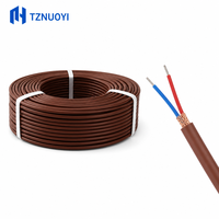 Câble d'extension thermocouple toronné résistant aux hautes températures, couleurs rouge et bleu, isolé IP65, 2x7x0.2mm, usage industriel