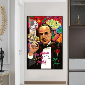 Pop Art Gangster Poster Mafia And Mobster Godfather Loving Pablo Loving Pablo Canvas And Prints Wall Art And Painting Decoration