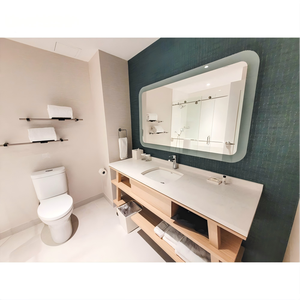 Lit de chambre d'hôtel pour auberge de jeunesse, mobilier d'hôtel, cadre de lit king-size, mobilier d'hôtel commercial en bois, applicable aux locations d'appartements - Product Image 5