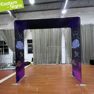 Offre Spéciale : Arche d'entrée en tissu tendu sur structure tubulaire en aluminium, <span class=keywords><strong>stand</strong></span> d'exposition portable pour événements et salons professionnels - Product Image 6