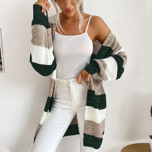 ยุโรปและสหรัฐอเมริกาฤดูใบไม้ร่วงและฤดูหนาวสีลายโคมไฟแขนเสื้อสเวตเตอร์ถักเสื้อลําลอง - Product Image 4