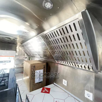 Remorques alimentaires en acier inoxydable, aluminium et fibre de verre entièrement équipées pour la vente de pizzas, de boissons et de restauration rapide, très demandées
