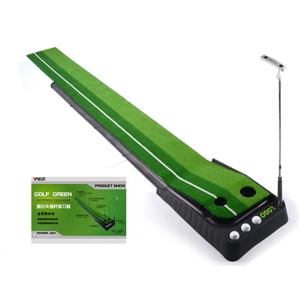 Golf Putting Mat Golf Putter Trainer Groen Tapijt Oefenset Bal Terugkeer Mini Golf Putting Green Fairway Mat