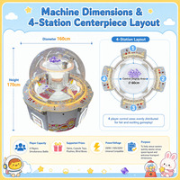 Fabricant personnalisé enfants et adultes prix maison de bonbons griffe Machine vraie grue d'arcade Machine d'amusement à pièces