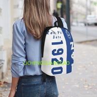 Sac à dos de sororité pour femme en gros, réutilisable, personnalisé, de haute qualité, sac de week-end