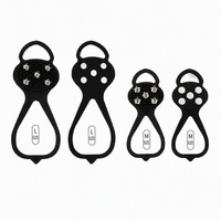 Crampons antidérapants pour chaussures, pointes en acier inoxydable pour la marche, la randonnée et la pêche sur neige