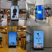 Écran Publicitaire LED 4K Full HD, Panneau LCD Vertical, Écran Tactile, Boîte Lumineuse, Affiche Numérique Grand Écran sur Pied