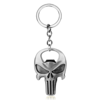 WELLFLYER KCOP-078 Halloween Vintage Personnalité Porte-clés Squelette Sac Décor Pendentif Bière Ouvre-Bouteille Souvenir Voiture Porte-clés