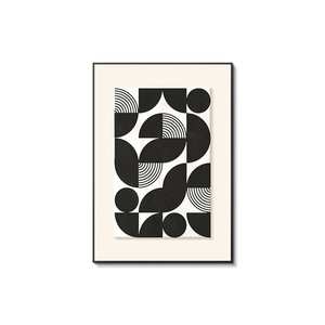 Peinture abstraite de luxe sur toile avec cadre flottant moderne pour la décoration de la chambre à coucher et du salon - Product Image 5