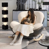 Chaise à bascule en métal à prix d'usine, fauteuil inclinable pas cher pour la chambre à coucher, chaise relaxante pour la lecture, salon, meubles de maison personnalisés
