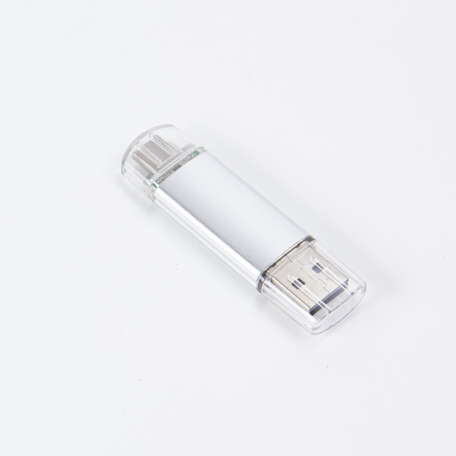 Metal New Type-C OTG Dual-Use Computer Mobile Phone USB Flash Drive 128G/64G/32G/8G Custom Logo 5-Year Warranty