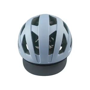Helm sepeda remaja Model baru, helm sepeda jalanan, helm komuter dengan lampu belakang di, helm sepeda dengan Visor dan lampu belakang 2024
